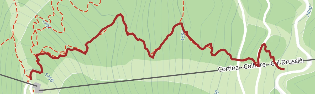 Route map: Cortina Bike Park - Lucifer